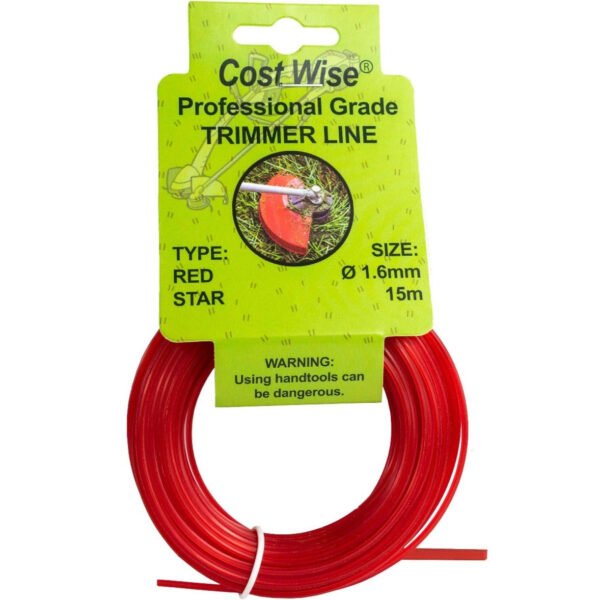 Strimmer Line Red Star 1.6mm x 15m New Arrivals Free Shipping 5