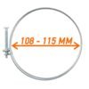 Double Wire Hose Clamp Galvanised 108mm-115mm Home & Garden Free Shipping 21