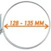 Double wire hose clamp galvanised 128mm-135mm – heavy duty pipe & hose fitting uk hose clips free shipping 21