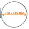 Double wire hose clamp galvanised 138mm-145mm – heavy duty pipe & hose fitting uk hose clips free shipping 21