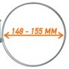 Double wire hose clamp galvanised 148mm-155mm – heavy duty pipe & hose fitting uk hose clips free shipping 21