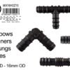 Mix 1/2 inch barb connectors hoz15 – garden tool & accessory uk fittings free shipping 45