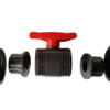 Pvc double union 1/2″ bspf stopcock – heavy duty pipe & hose fitting uk full flow valves free shipping 19
