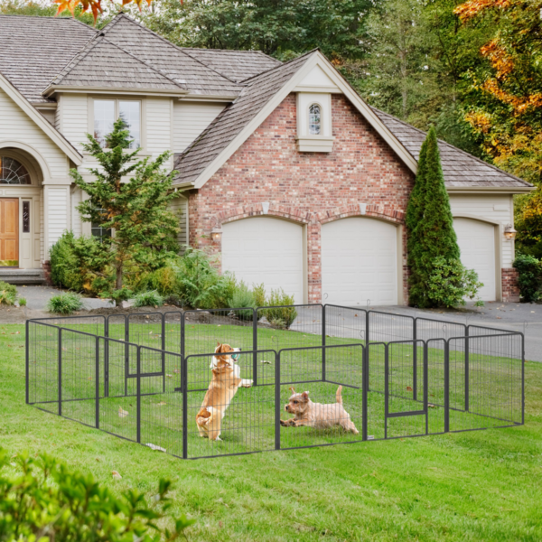 Puppy Play Pen 16 Panels Heavy-Duty 80cm H for Small & Med Dogs Dogs Free Shipping 7