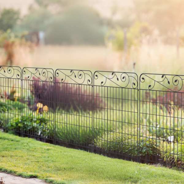 Garden fencing panels 4pc 43in x 11. 5ft flower bed border – garden tool & accessory uk palisades & lawn edging free shipping 7