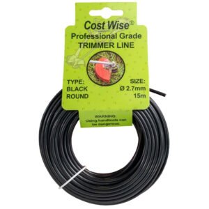 Strimmer Line Black Round 2.7mm x 15m New Arrivals Free Shipping