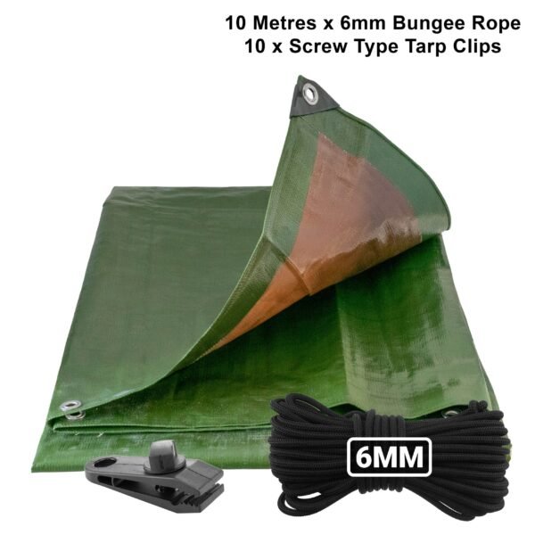 Black bungee shock rope 6mm 10m, 6m – heavy duty elastic cord for tarpaulins & outdoor use new arrivals free shipping 5