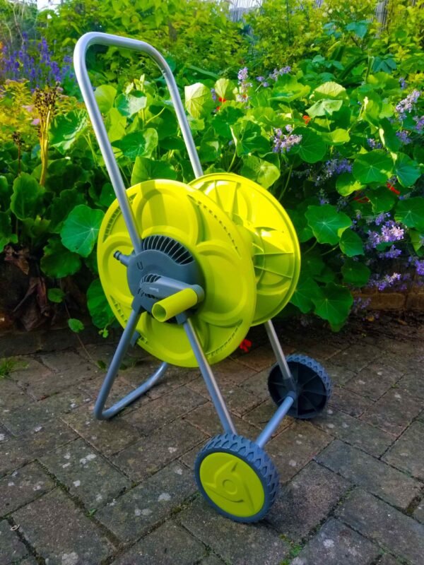 Hose Reel Eco Portable Cart Lime 50m Hose Reels & Hangers Free Shipping 7