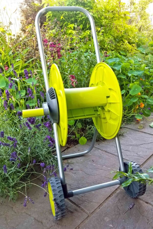 Hose Reel Eco Portable Cart Lime 50m Hose Reels & Hangers Free Shipping 9