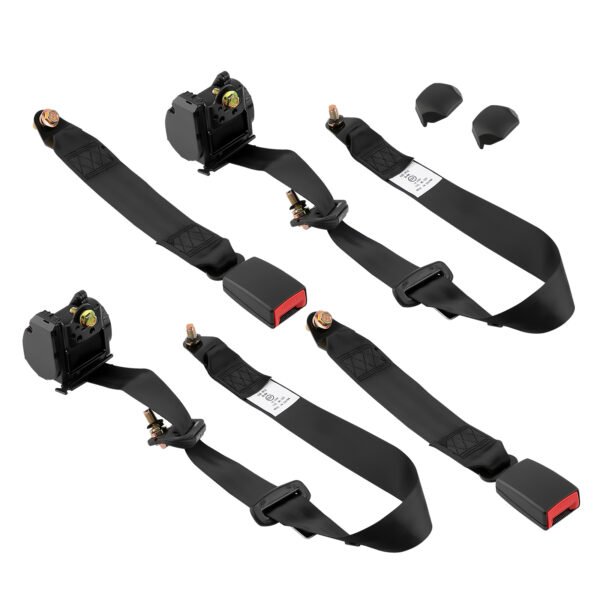 Seat Belts Adjustable Retractable 3-Point Universal Shoulder Pair Car & Caravan Free Shipping 5