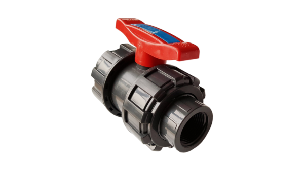 Pvc double union 1″ bspf stopcock – heavy duty pipe & hose fitting uk full flow valves free shipping 7