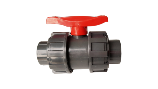 Pvc double union 1/2″ bspf stopcock – heavy duty pipe & hose fitting uk full flow valves free shipping 11