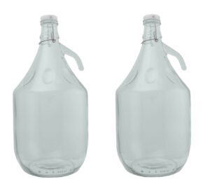 Glass Demijohn 5L 2 Pack Swing Top Cap Home & Garden Free Shipping