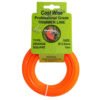 Strimmer line orange square 2mm x 15m – universal nylon strimmer line uk strimmer line free shipping 1