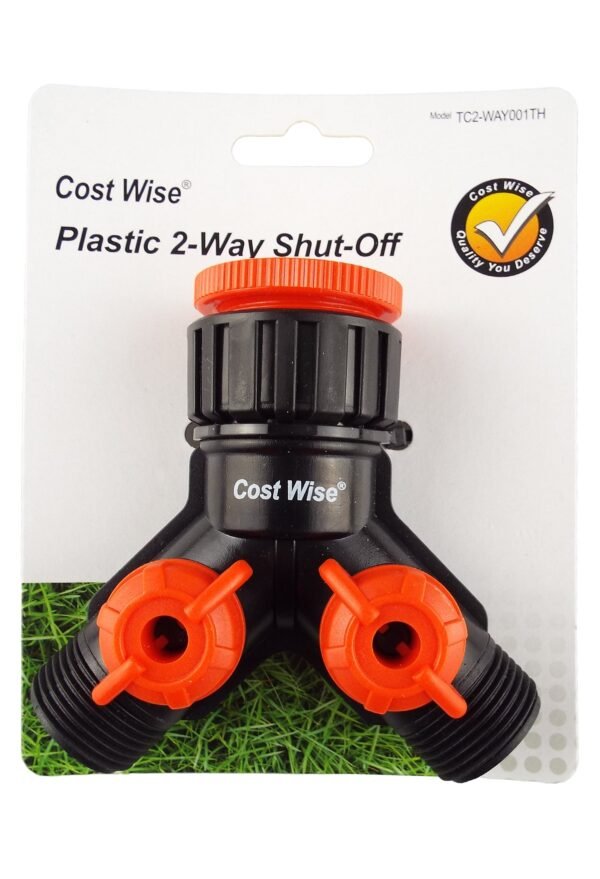 Double Tap Connector with Valves & Threaded Outlets Home & Garden Free Shipping 11