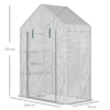 Greenhouse Portable Outdoor Plant Grow House with Shelves Greenhouses & Cold Frames Free Shipping 25