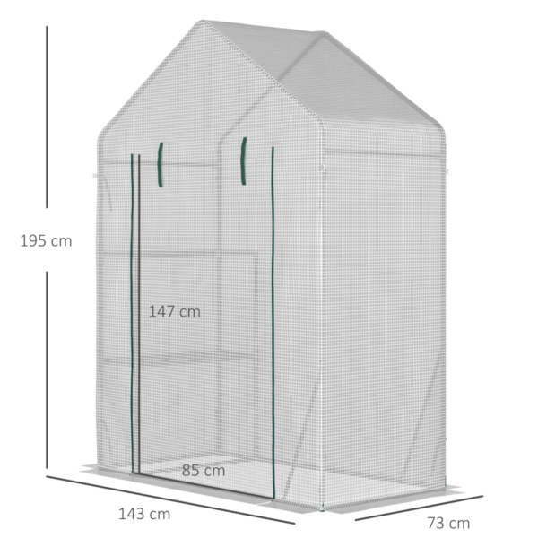 Greenhouse Portable Outdoor Plant Grow House with Shelves Greenhouses & Cold Frames Free Shipping 9