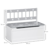 Wooden Toy Box & Storage Bench with Safety Rod – Grey for Kids Baby Free Shipping 25
