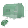 Walk-in Polytunnel Greenhouse 3x2m - Reinforced Steel Frame