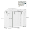 Walk-in garden greenhouse 200x76x150-168cm with roll-up door – walk-in garden greenhouse growing shelter uk greenhouses & cold frames free shipping 25
