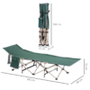 Outsunny Green Portable Camping Cot Bed – 190×68 cm, 150 kg Lifestyle & Decor Free Shipping 25