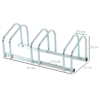 Three-Bike Parking Rack with Detachable Stand – Wall or Floor Mount, Silver Hand Tools & Accessories Free Shipping 25