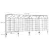 Garden fencing panels 4pc 43in x 11. 5ft flower bed border – garden tool & accessory uk palisades & lawn edging free shipping 25
