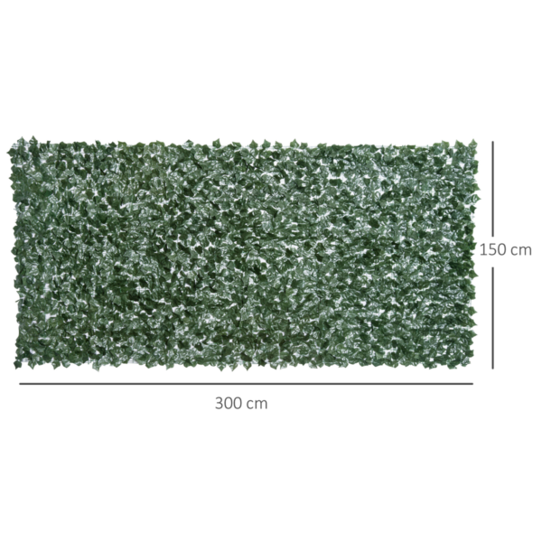 Artificial Leaf Hedge Panel Garden Privacy Screen 1.5m x 3m Garden Free Shipping 9