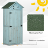 Wood Tool Storage Cabinet – 3-Shelf Garden Shed Organizer Garden Free Shipping 25