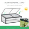Greenhouse Square Wooden Frame with Openable Tilt Top PC Board A compact, square wooden greenhouse designed for home gardens. The openable tilt-top cover provides easy access and adjustable ventilation to support healthy plant growth. – Square wooden frame with protective finish – Openable tilt-top cover for ventilation and access – PC board panels for light diffusion and durability – Compact footprint fit for small spaces and balconies – Suitable for seedlings, herbs, and small plants – Designed for straightforward assembly Greenhouses & Cold Frames Free Shipping 25
