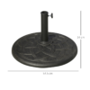 Umbrella Base for 38mm and 48mm Poles Resin-Bronze Finish Garden Tools Free Shipping 25