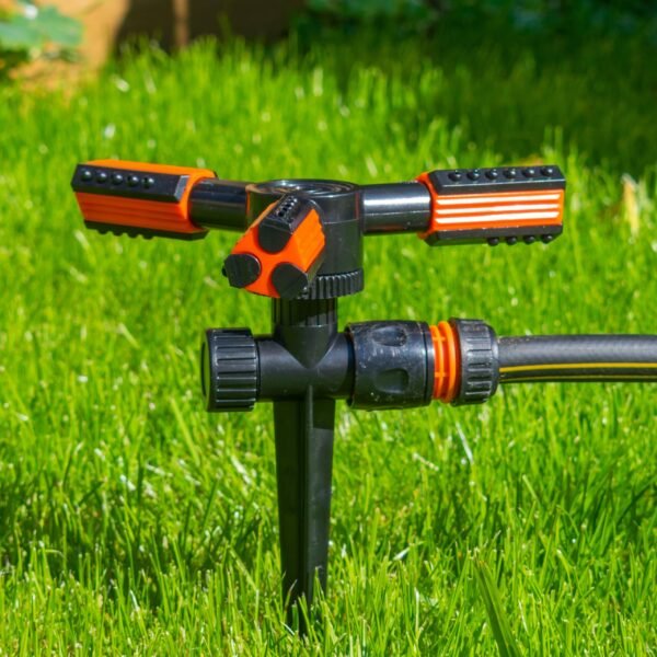 3 arm rotary lawn sprinkler on spike – eco line – garden lawn sprinkler uk lawn sprinklers free shipping 31