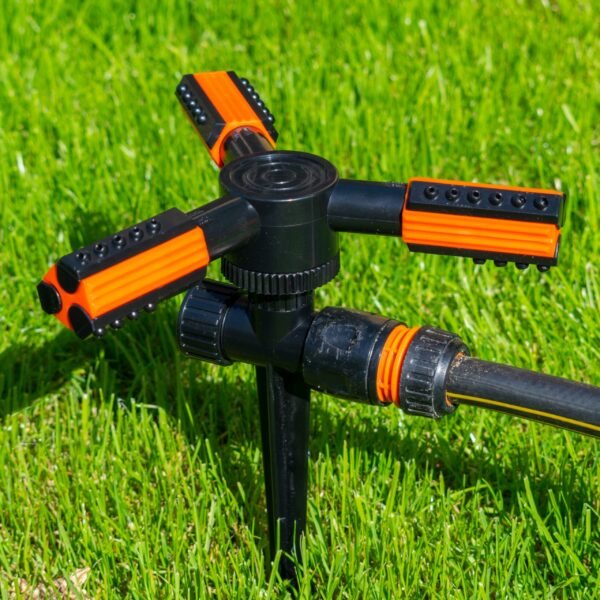3 arm rotary lawn sprinkler on spike – eco line – garden lawn sprinkler uk lawn sprinklers free shipping 33