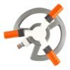 Bradas 3-arm revolving sprinkler white line – garden lawn sprinkler uk lawn sprinklers free shipping 1