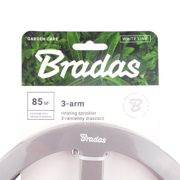 Bradas 3-arm revolving sprinkler white line – garden lawn sprinkler uk lawn sprinklers free shipping 6