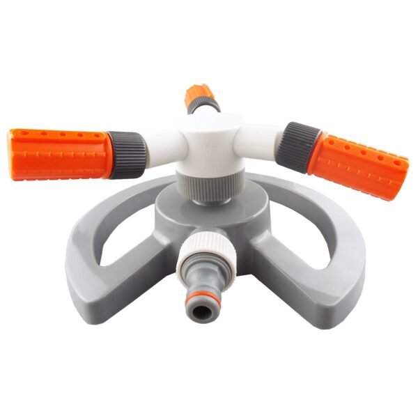 Bradas 3-arm revolving sprinkler white line – garden lawn sprinkler uk lawn sprinklers free shipping 8