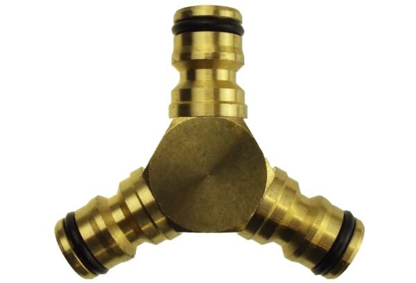 3 way male snap-on connector brass – heavy duty outdoor garden tap uk garden hose fittings free shipping 9