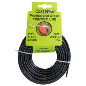 Strimmer Line Black Round 3mm x 15m New Arrivals Free Shipping