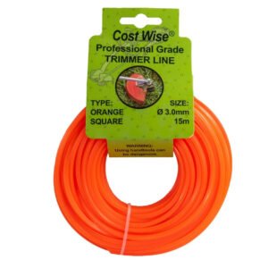 Strimmer Line Orange Square 3mm x 15m New Arrivals Free Shipping