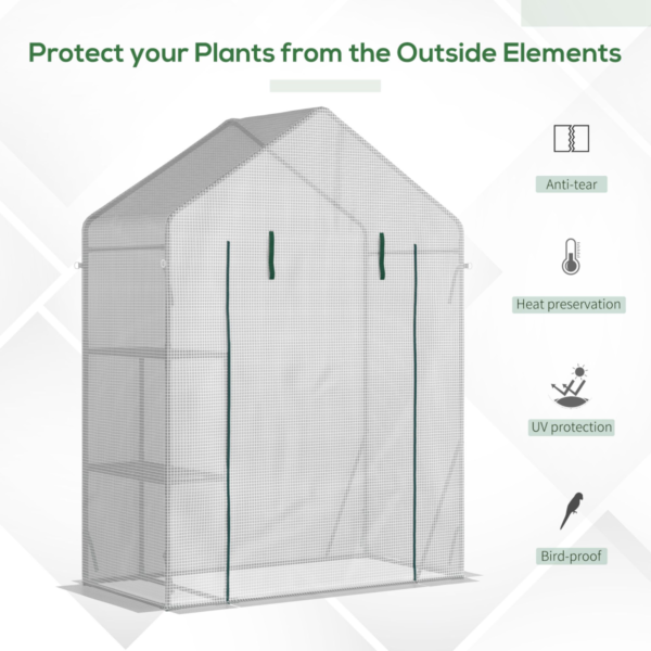 Greenhouse Portable Outdoor Plant Grow House with Shelves Greenhouses & Cold Frames Free Shipping 11