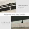Gazebo Sidewalls 4-Pack for 3x4m Outsunny – Privacy Panels Lifestyle & Decor Free Shipping 27