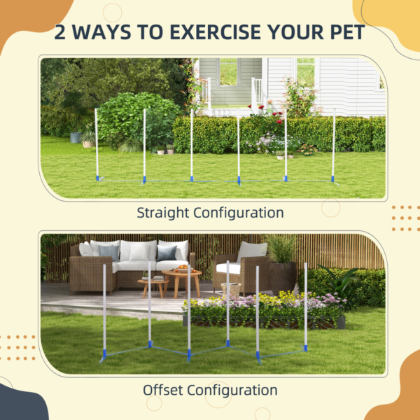 Dog Agility Pole Set Starter Kit for Training & Exercise Horse & Petcare Free Shipping 11