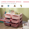 Kids Toy Storage Unit with Six Drawers – Pink HOMCOM Baby Free Shipping 27