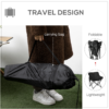 Outsunny Folding Camping Chair with Carry Bag and Side Mesh Pocket, Black Car & Caravan Free Shipping 27