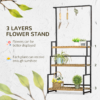 3-Tier Plant Stand with Hanging Hooks for Indoor/Outdoor Garden Decoration Garden Free Shipping 27