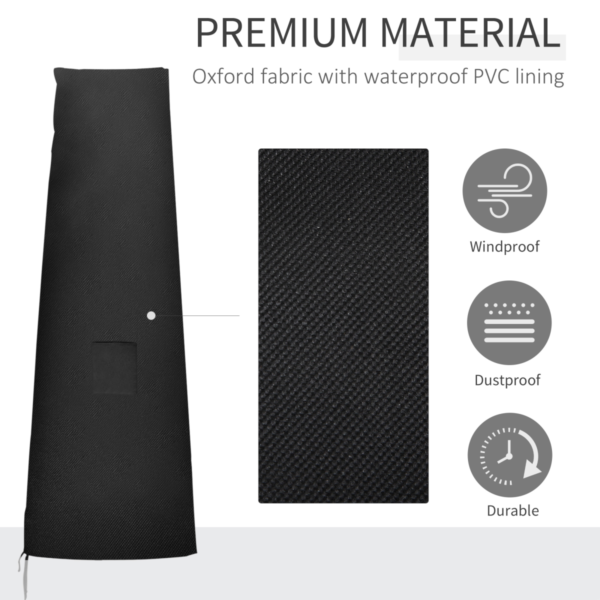 Parasol Umbrella Cover for Cantilever Garden, Fits 6.6ft Parasols Garden Free Shipping 11
