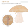 Hawaiian Beach Umbrella: Folding Tilt Sunshade Parasol for Patio Escape the sun with this Hawaiian-inspired patio umbrella. The folding, tilting parasol provides adaptable shade for patios, decks, gardens, and beach days. Lightweight and easy to store, it’s practical for everyday outdoor use. – Canopy: durable polyester fabric with UV protection, colorfast and water-repellent. – Tilt and adjust: smooth tilt mechanism to follow the sun. – Frame: aluminum pole with fiberglass ribs for strength and light weight. – Folding and portability: folds down compactly and comes with a carry bag for travel and storage. – Versatile placement: ideal for patio, garden, balcony, poolside, or beach setup. – Care: wipe clean; store indoors when not in use. Lifestyle & Decor Free Shipping 27