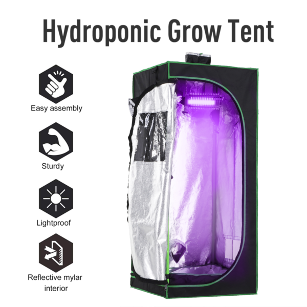 Hydroponic Grow Tent for Home Indoor Growing with Window Tool Bag Greenhouses & Cold Frames Free Shipping 11