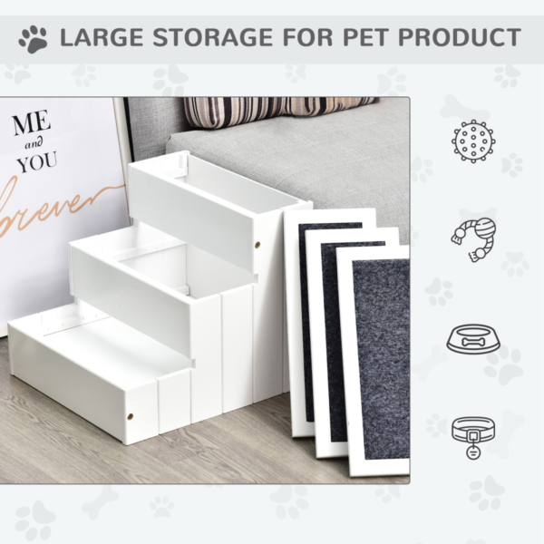 Dog Steps with Storage – Wooden Pet Stairs for Elderly Homes Horse & Petcare Free Shipping 11