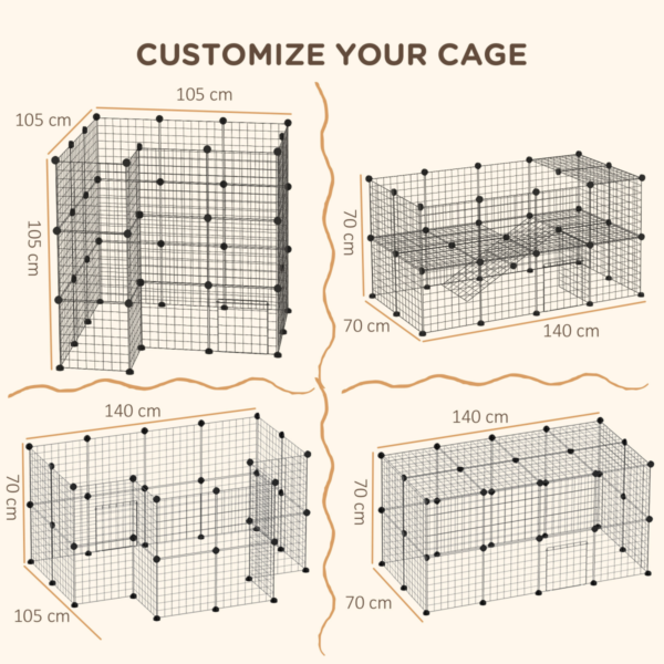 Pet Playpen DIY 36-Panel Cage for Rabbit, Guinea Pig, Chinchilla Small Animals Free Shipping 11